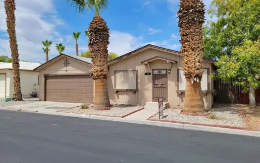 1989 Golden West 24x56 2 bedroom 2 bathroom mobile home For Sale with garage Tropicana Palms Mobile Home Park - 6420 E. Tropicana Ave Las Vegas NV 89122. abcmobilehomes.com (702) 641-4444