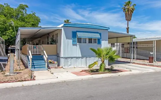 1971 14x64 2 bedroom 1.5 bath mobile home For Sale in Rulon Earl Senior Mobile Home Park - 3901 E. Stewart Ave Las Vegas NV 89110 abcmobilehomes.com (702) 641-4444