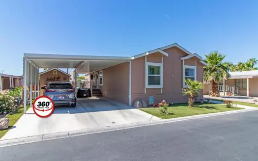 2016 Cavco 24x60 3 bedroom 2 bath mobile home For Sale Tropicana Palms Mobile Home park 6420 E. Tropicana Ave unit 62 Las Vegas, NV 89122. abcmobilehomes.com (702) 641-4444