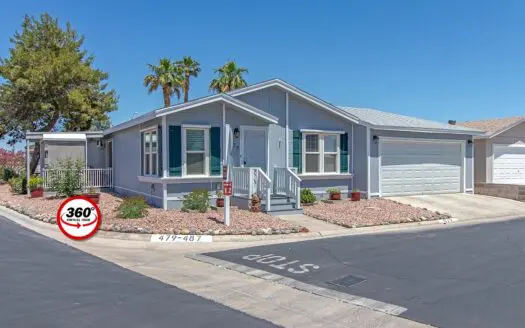1991 Golden West 24x60 2 bedroom 2 bathroom mobile home For Sale Tropicana Palms 55+ Gated Mobile Home Park 6420 E. Tropicana Ave Las Vegas, NV 89122 abcmobilehomes.com (702) 641-4444