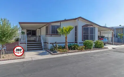 1989 Baron Homes 34x59 2 bedroom 2 bathroom triple-wide mobile home For Sale in Flamingo West 55+ Gated Mobile Home Community - 8122 W. Flamingo Rd. Las Vegas, NV 89147 abcmobilehomes.com (702) 641-4444