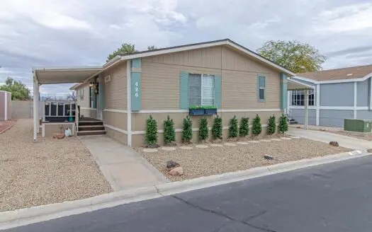26x56 Redman 3 bedroom 2 bathroom mobile home For Sale in Tropicana Palms 55+ Gated Mobile Home Community - 6420 E. Tropicana Ave Las Vegas, NV 89122 abcmobilehomes.com (702) 641-4444