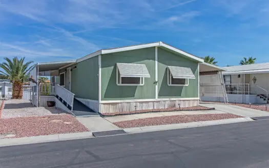 24x48 2 bedroom 2 bathroom mobile home for sale in the Las Vegas Jaycees Senior Community 5805 W. Harmon Ave. Las Vegas, NV 89103 abc mobile homes (702) 641-4444 abcmobilehomes.com