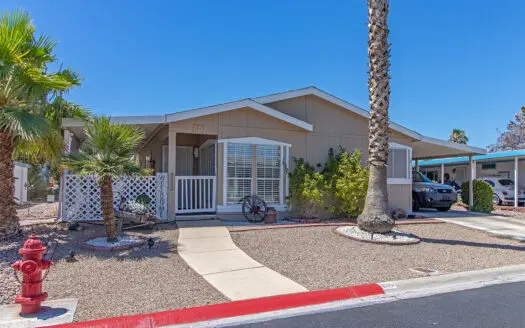 28x56 2-bedroom 2 bathroom mobile home for sale in Mountain View 55+ Gated Mobile Home Park - 1715 Delores Ave. Henderson NV 89074 abcmobilehomes.com