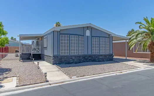 24x52 2-bedroom 2 bathroom mobile home For Sale in Tropicana Palms 55+ Gated Mobile Home Park - 6420 E. Tropicana Ave. Las Vegas, NV 89122 abcmobilehomes.com (702) 641-4444