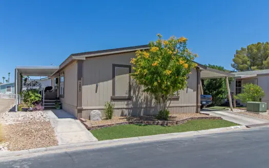 1991 Fleetwood 26x48 3 bedroom 2 bathroom mobile home for sale Tropicana Palms Mobile Home Park - 6420 E. Tropicana Ave Las Vegas NV 89122 ABC Mobile Homes