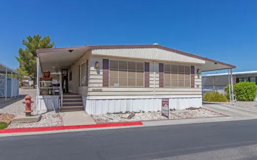 24x54 2 bedroom 2 bathroom mobile home for sale in LAs Vegas Jaycee's Senior Community Mobile Home Park - 59805 W. Harmon Ave. Las Vegas, NV 89103 ABC Mobile Homes