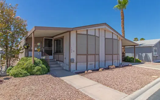 1989 Fleetwood 24x60 2 Bedroom 2 Bath Las Vegas, Mobile Home For Sale in Tropicana Palms Gated 55+ Community. ABC Mobile Homes