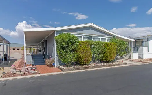 24x56 2-bedroom 2-bathroom mobile home for sale in Flamingo West 55+ Gated Mobile Home Community - 8122 W. Flamingo Rd. Las Vegas, NV 89147. ABC Mobile Homes