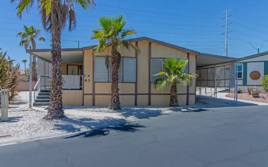 Move-in ready 1840 sq. ft. 2 bedroom 2 bathroom triple-wide mobile home for sale - Flamingo West 55+ Gated Community - 8122 W. flamingo Rd. Las Vegas, NV 89147 ABC Mobile Homes