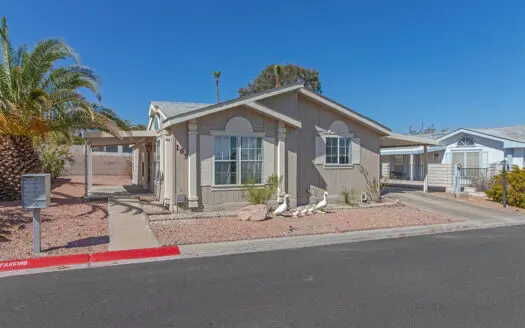 27x45 2-bedroom 2 bath mobile home for sale in Mountain View 55+ Gated Manufactured Home Community - 165 Le Arta Dr. Henderson, NV 89074. ABC Mobile Homes