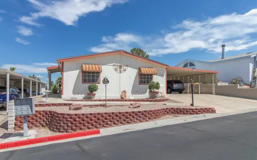 28x56 3 bedroom 2 bath mobile home for sale in Mountain View 55+ Gated Manufactured Home Community - 106 Valarie Way, Henderson, NV 89074 ABC Mobile Homes
