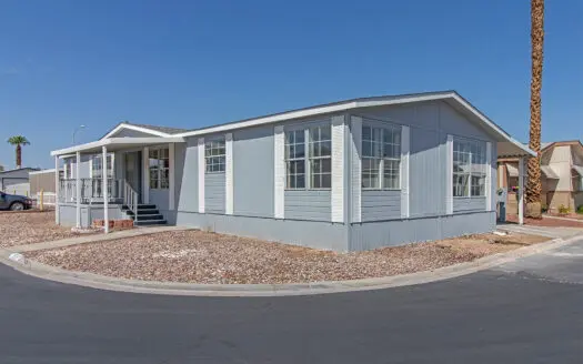 27x67 3 bedroom 2 bathroom mobile home for sale in Tropicana Palms 55+ Gated Mobile Home Community - 6420 E. Tropicana Ave. Las Vegas, NV 89122. ABC Mobile Homes