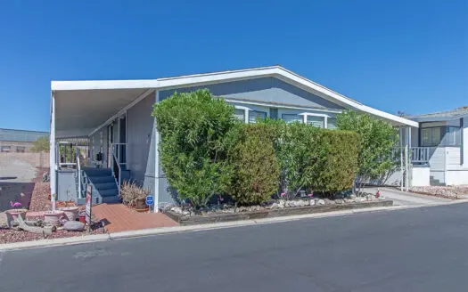 24x56 2-bedroom 2-bathroom mobile home for sale in Flamingo West 55+ Gated Mobile Home Community - 8122 W. Flamingo Rd. Las Vegas, NV 89147. ABC Mobile Homes