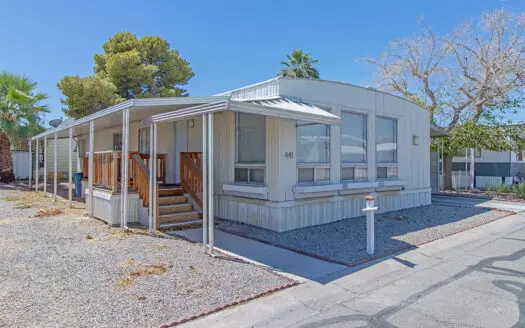 Fully refurbished 24x64 2 bedroom 2 bathroom mobile home for sale in Riviera All-Ages Mobile Home Park 2038 Palm St. Las Vegas, NV 89104. ABC Mobile Homes