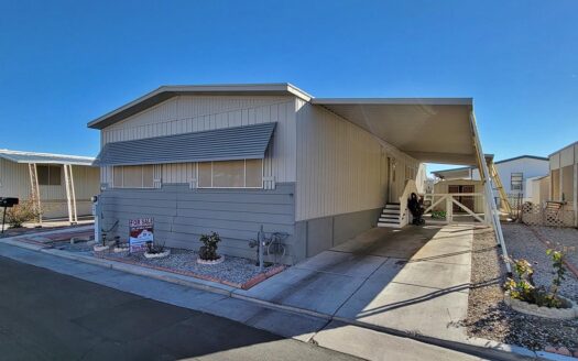 2- bedroom double-wide mobile home For Sale in Eldorado Estates Mobile Home Park 4525 W. Twain Ave. Las Vegas, NV 89103 abcmobilehomes.com (702) 641-4444