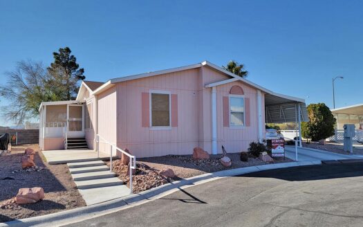 3-bedroom double-wide For Sale in Paradise Trails All-Ages Family Mobile Home Park - 2485 W. Wigwam Ave. Las Vegas, NV 89123 abcmobilehomes.com (702) 641-4444