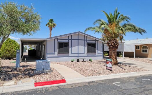 1989 National Prebuilt 24x52 double-wide mobile home for sale Mountain View senior manufactured home community 204 Delores Ave. Henderson NV 89074 abcmobilehomes.com (702) 641-4444