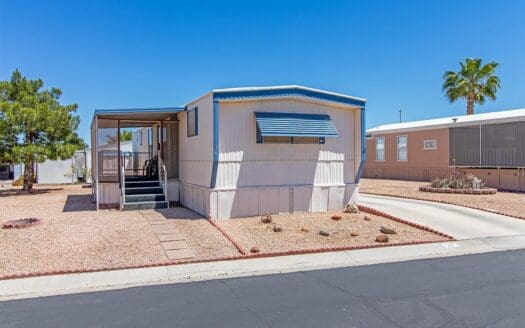 1980 14x56 2 bedroom 1 bathroom mobile home for sale Jaycees Senior Community Park - 5805 W. Harmon Ave Las Vegas NV 89103. abcmobilehomes.com (702) 641-4444