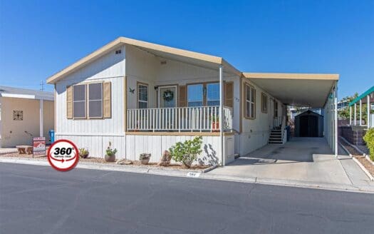 2000 Cavco 27x64 2 bedroom 2 bathroom mobile home For Sale Flamingo West 55+ Gated Mobile Home Park - 8122 W. Flamingo Rd. Las Vegas NV 89147 abcmobilehomes.com (702) 641-4444