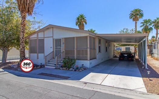 2005 Cavco 28x48 2 bedroom 2 bathroom mobile home For Sale in Three Crowns 55+ Gated Mobile Home Park - 867 N. Lamb Blvd Las Vegas NV 89110 abcmobilehomes.com (702) 641-4444