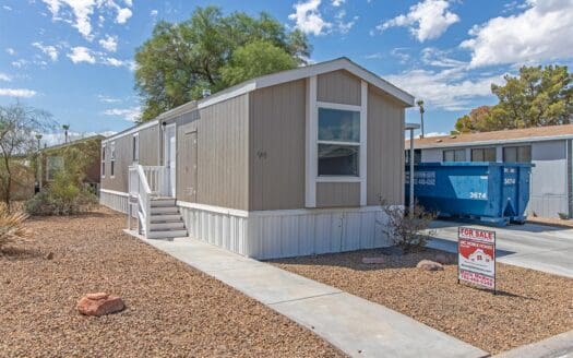 2013 Cavco singlewide 2 bedroom 2 bathroom mobile home For Sale in Cabana 55+ Mobile Home Park - 5303 E. Twain Ave Las Vegas, NV 89122 abcmobilehomes.com (702) 641-4444